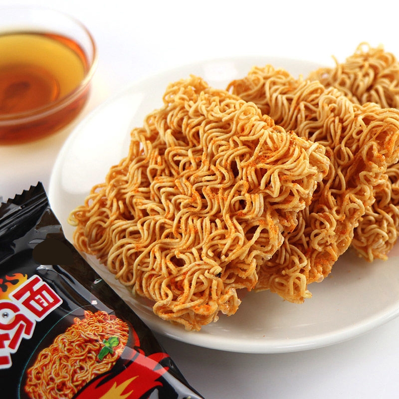 京辉火鸡面袋装干脆面麻辣干吃方便面掌心脆零食入口香辣美食营养