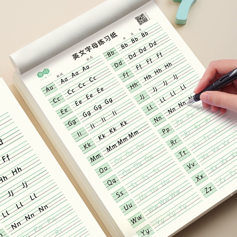 英文练字帖26个英语字母天天练衡水体英语字帖一二三年级课本同步描红练习本小学生初学者入门英文大小写… - 淘宝联盟商品