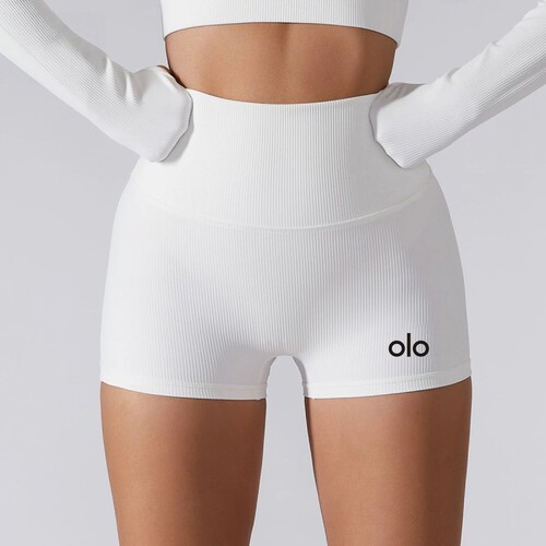 olo yoga瑜伽短裤无痕健身女高腰提臀紧身三分裤强度运动2026新款