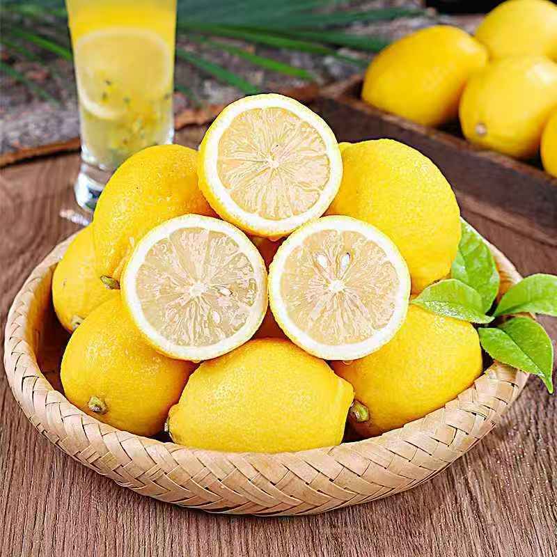 安岳新鲜黄柠檬新鲜水果皮薄多汁产地直发一级鲜果包邮奶茶店泡水