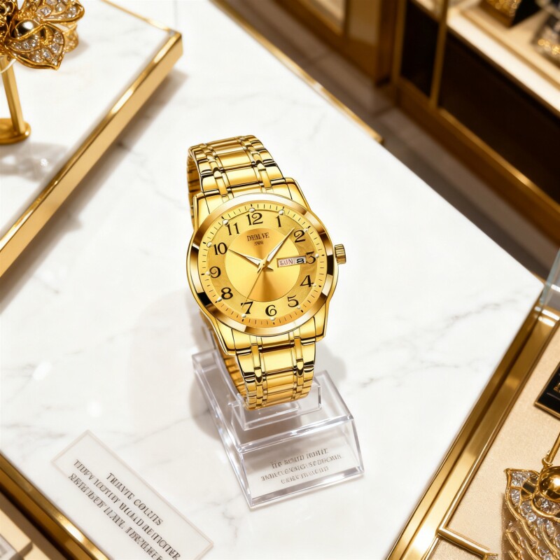 手表瑞士名表正品全自动机械风石英表商务高级感夜光防水时尚钢带