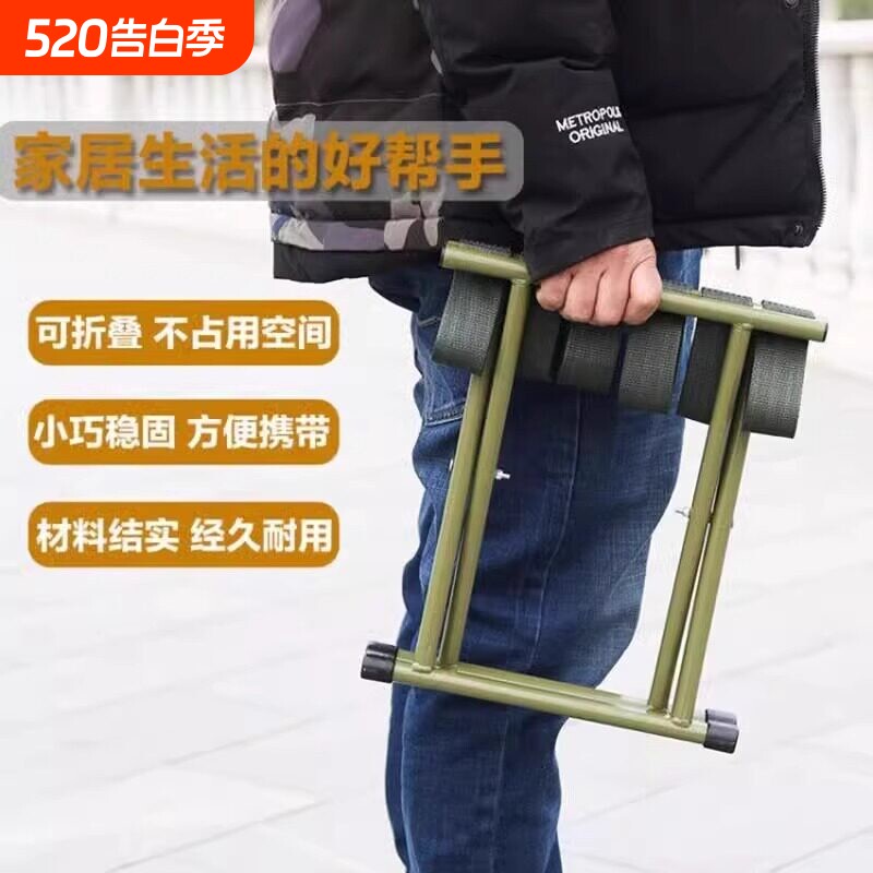 加厚折叠椅户外凳子便携家用小马扎坐火车钓鱼成人露营军训小板凳