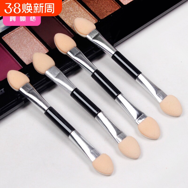 眼影刷B1vq0-双头眼影棒海绵棒一次性化妆工具眼部化妆刷多规格