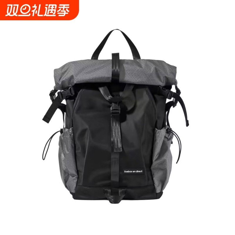 机能双肩包旅行运动户外登山骑行徒步大容量背包男大学生电脑书包