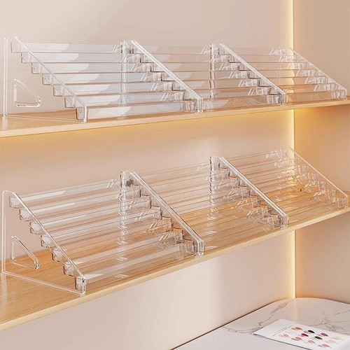 多层甲油胶展示架亚克力透明收纳盒美甲指甲油收纳柜工具置物架子