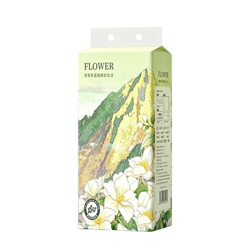 家用【山茶花香】1050张5层悬挂式抽纸加厚加量擦手纸210抽多规格