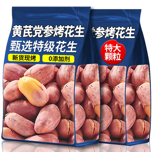 五香黄芪党参烤花生米下酒菜独立包装红皮脱油即食炒货零食多规格