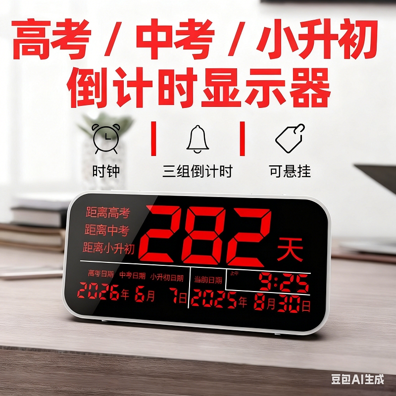高考中考倒计时电子显示器挂墙