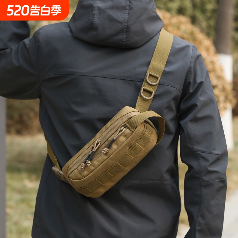 腰包男胸包CS快速反应工装斜挎手机小背包跑步骑行便携路亚健身