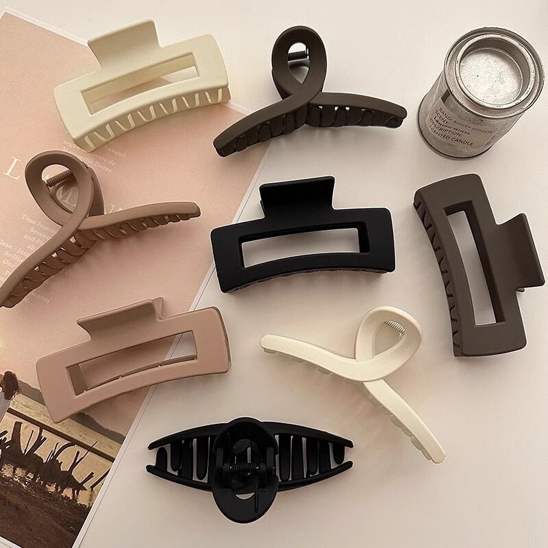 发夹抓夹女大号鲨鱼夹头发发卡高级感头饰2023新款量多大气交叉