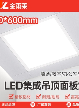 厨房卫生间30x60平板灯集成吊顶办公室LED工程灯铝扣板浴室嵌入式