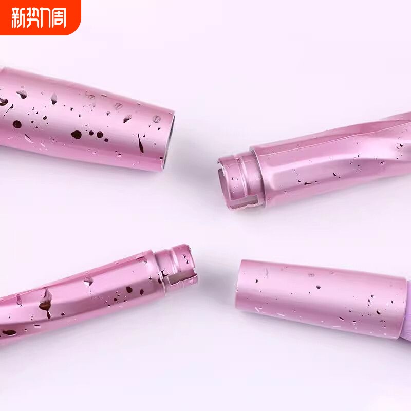 特 包邮 紫玫瑰纤维毛套刷 散粉刷腮红刷高光刷眼部小套装