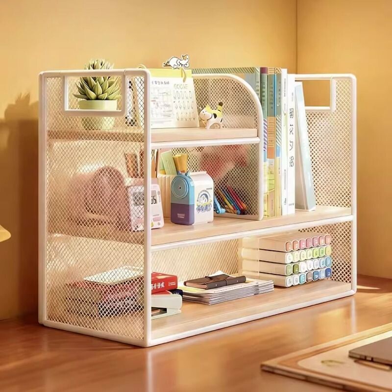 多层书架大容量书本收纳架学习桌上整理架飘窗置物架桌面简易书柜