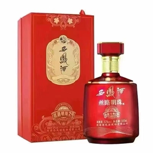 西凤酒丝路明珠2号52度绵柔凤香型纯粮食白酒500ML*单瓶西风酒