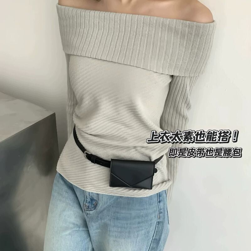 2026新款韩国ins博主同款皮革皮带腰带包休闲百搭时尚配饰带腰