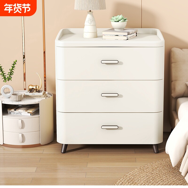 收纳柜抽屉式家用客厅多层塑料桌下斗柜卧室床头柜储物柜厨房零食