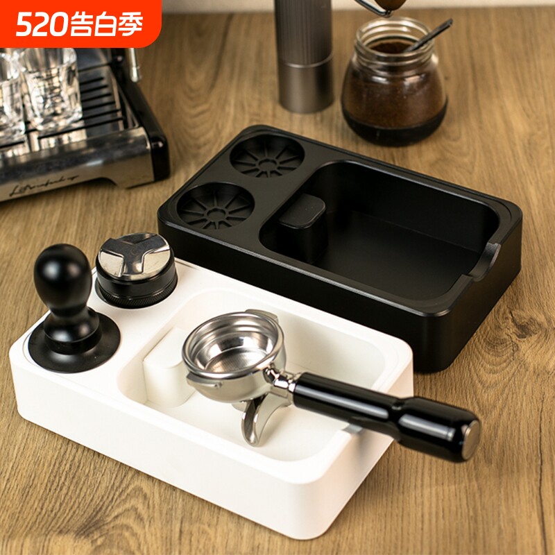 家用多功能压粉座咖啡布粉器敲渣桶压粉器底座咖啡机器具收纳工具