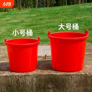 牛筋桶水桶农用挑粪桶尿桶老式担水桶灌溉多用途桶加厚牛筋耐用