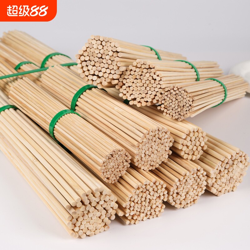 竹签手工DIY建筑模型立体构成材料实木小圆竹木棒竹子细竹棍制作