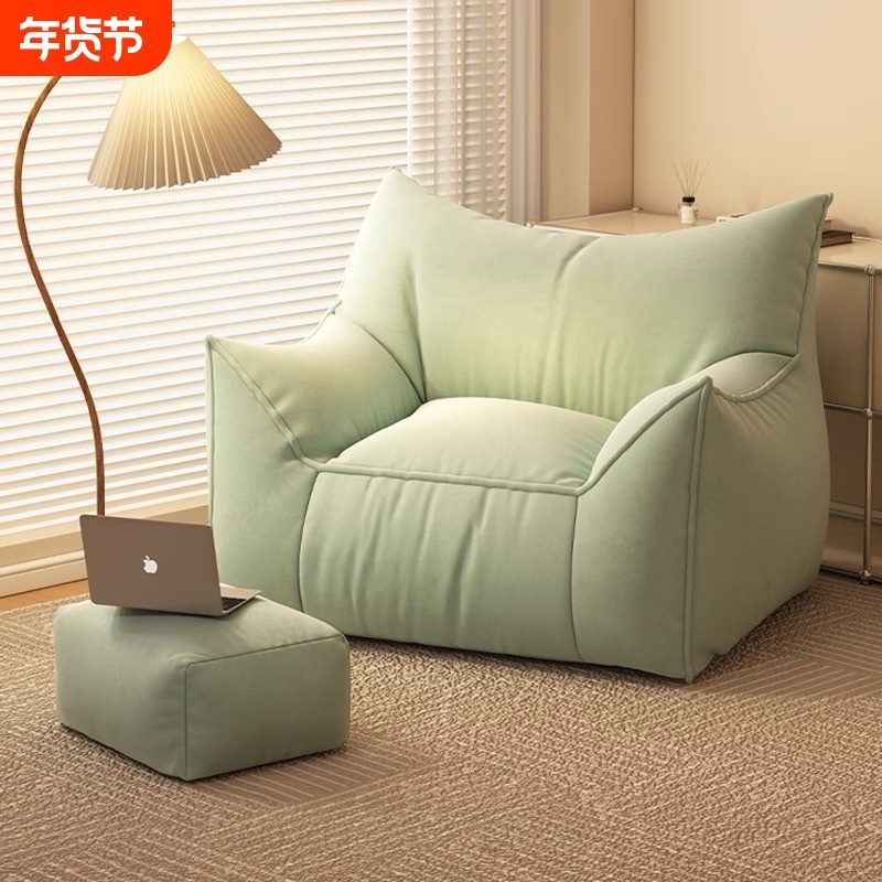 懒人沙发休闲可睡单人沙发卧室飘窗榻榻米网红懒人椅阳台可躺椅子