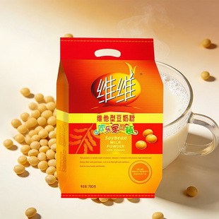 维维豆奶粉760克 营养早餐代餐学生中老年豆浆粉非转基因 2袋装