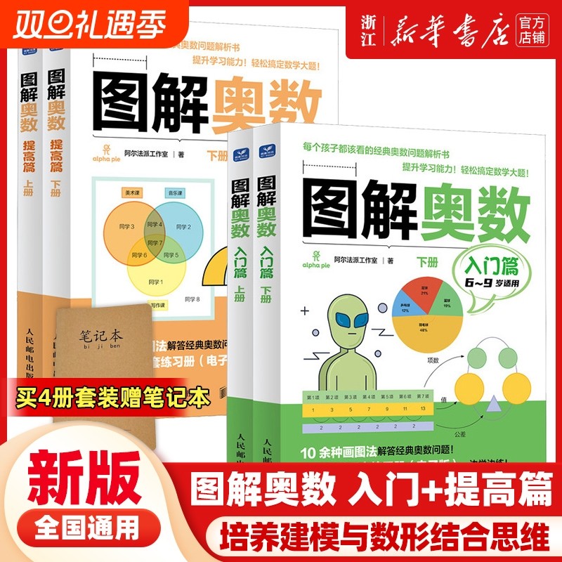 图解奥数入门篇+提高班 儿童数学启蒙书籍 小学奥数举一反三 建模