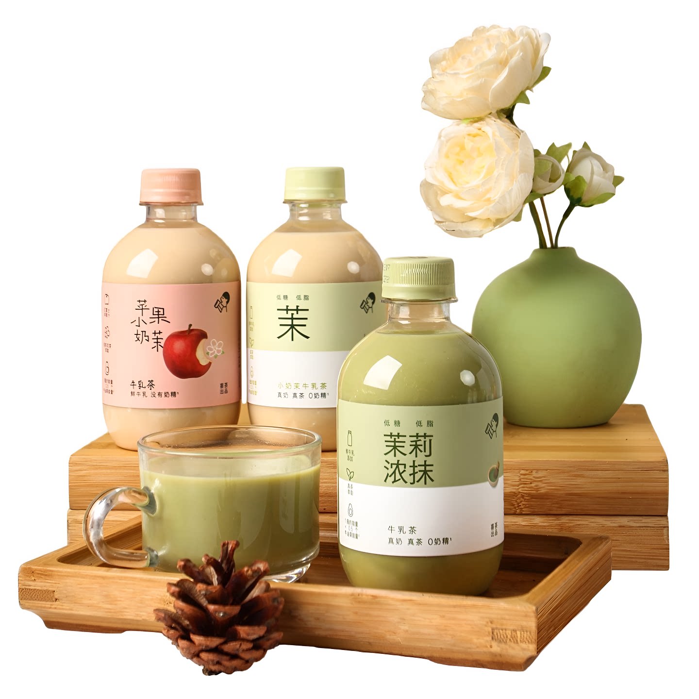 喜茶小奶茉茉莉茶香治愈空间图片