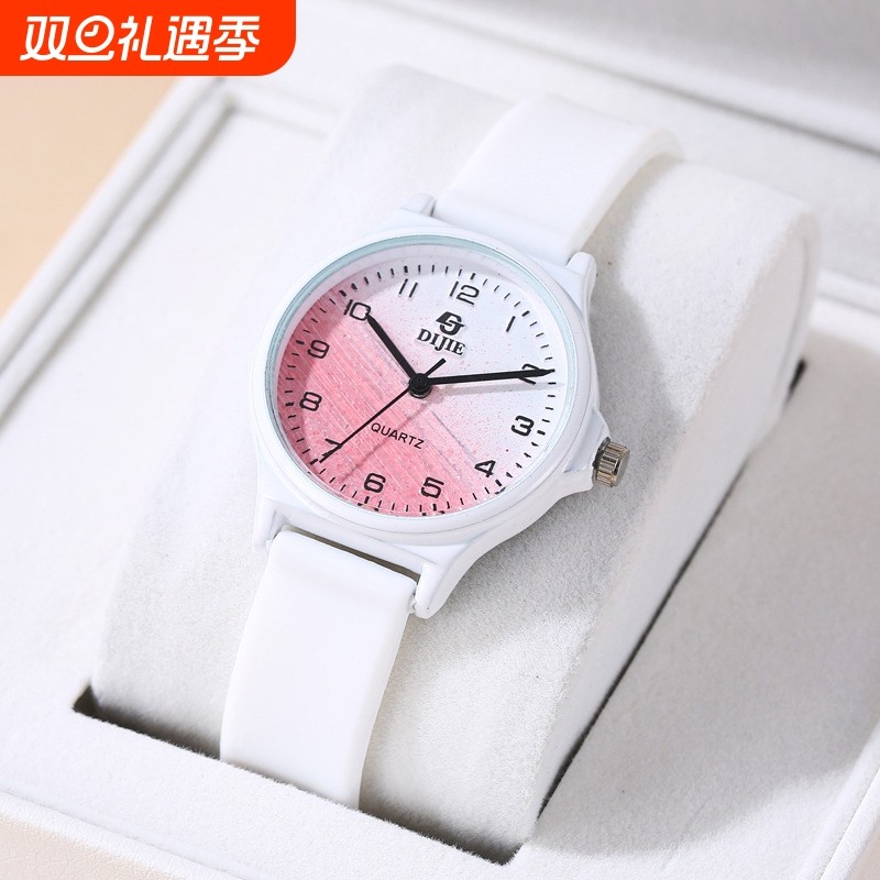 【HOT】初高中生儿童独角兽可爱ins风女手表渐变色简约高颜值小