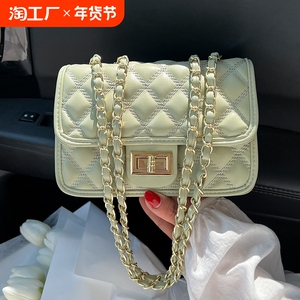 链条包包女春夏2024新款潮时尚百搭高级感单肩包高级感小众小方包