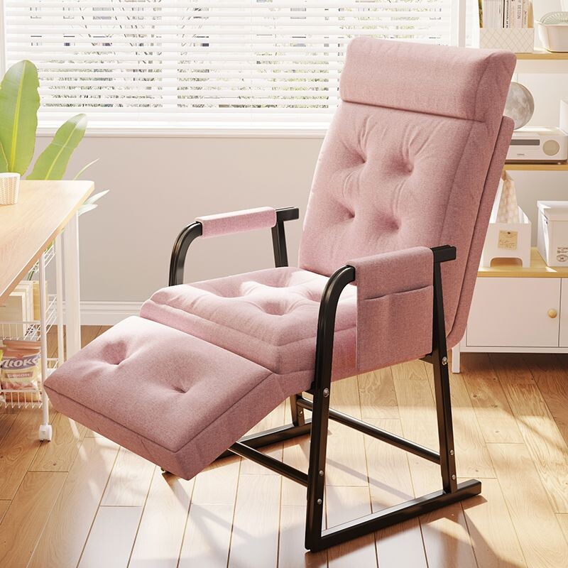 椅子家用舒适折叠靠背椅靠背懒人沙发椅宿舍大学生久坐电脑躺椅