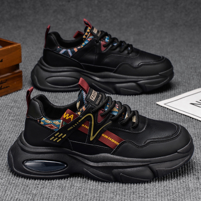 品牌断码秋季男鞋新款2025透气青少年运动鞋潮流百搭厚底休闲跑步