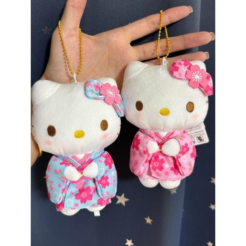 日本精工和服Kitty美乐蒂KT猫毛绒公仔书包包挂件可爱少女心挂饰