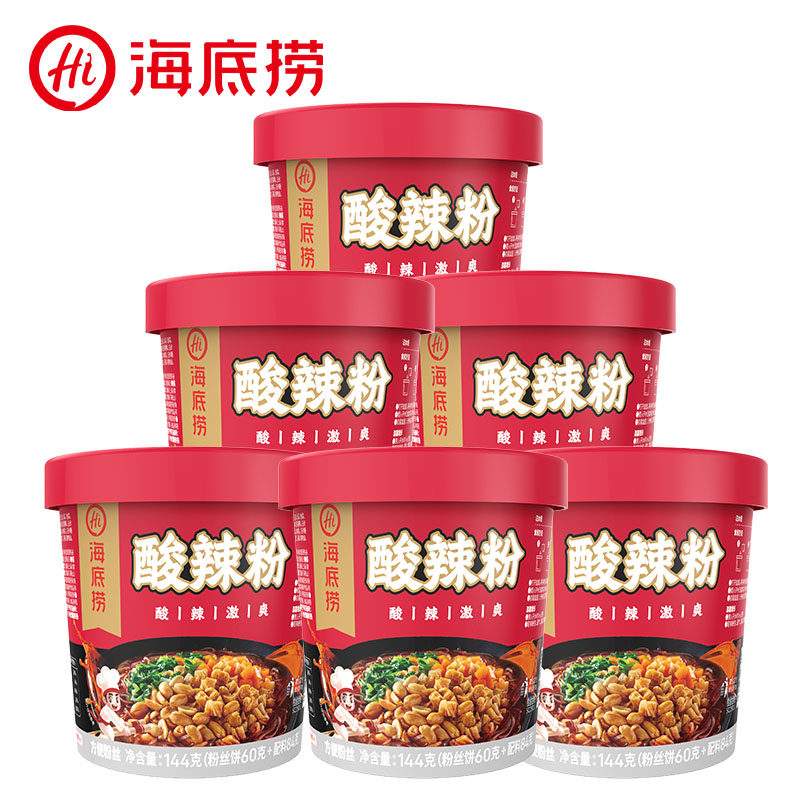 海底捞酸辣粉144g*6桶/12桶粉丝图片