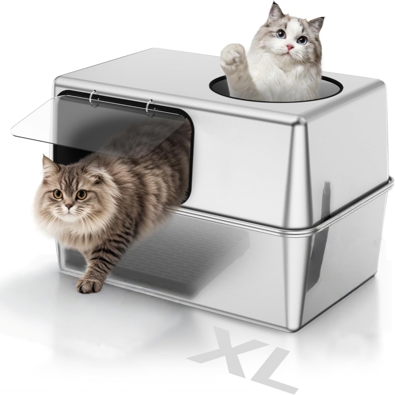 超大号猫砂盆防外溅猫厕所半封闭全开放猫屎盆巨大特大号猫沙盆子