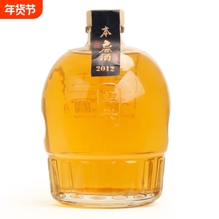 绍兴本色黄酒2012年冬酿原酒花雕酒无焦糖色糯米酒老酒752ml坛装