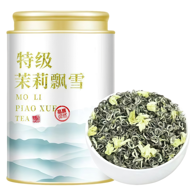 高山茉莉飘雪茉莉花茶新茶浓香型150g