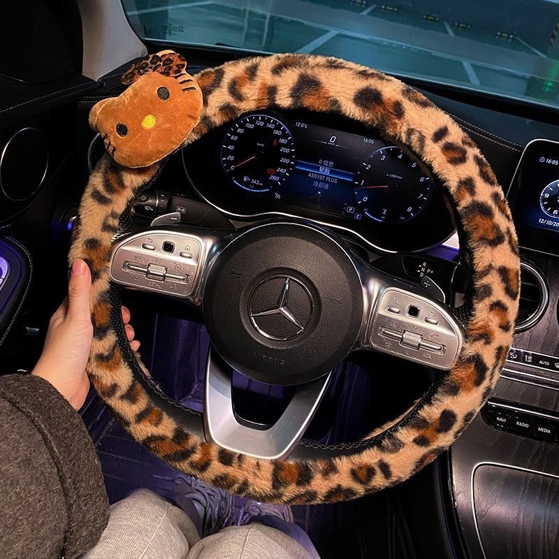 方向盘套豹纹冬季可爱毛绒2025新款冬天防滑防冻保暖通用汽车把套,汽车用品/电子/清洗/改装,方向盘套,淘宝优惠券,粉丝福利购,淘宝优惠卷