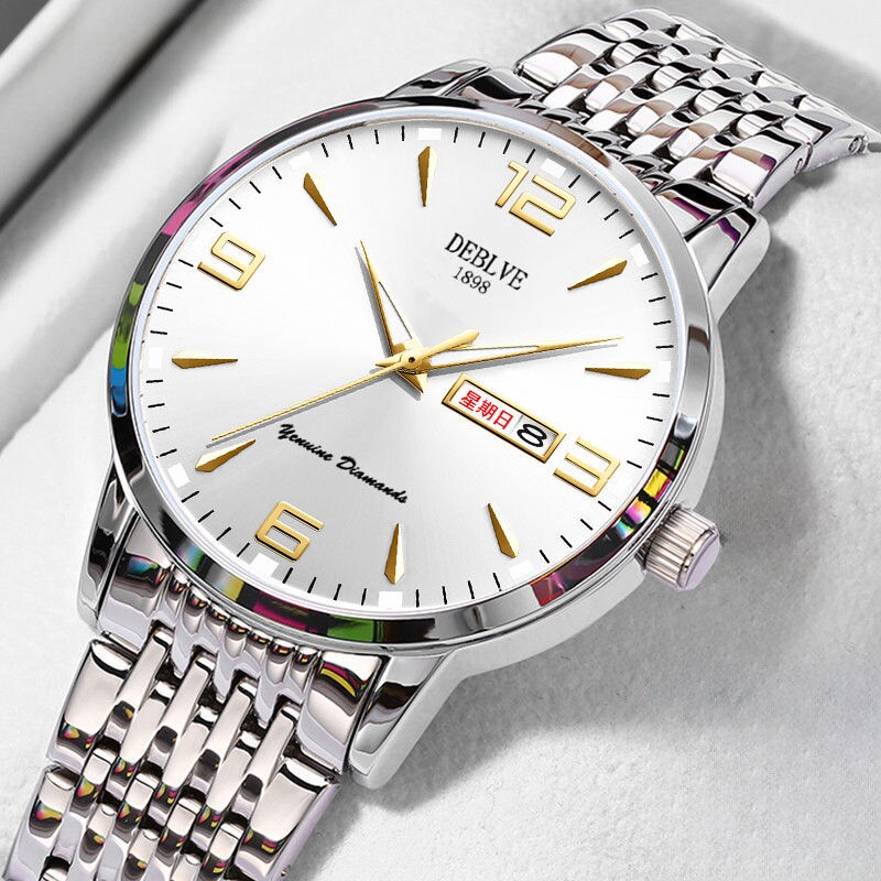 手表男款全自动男表数字双日历防水腕表男机械风全自动防水高级感