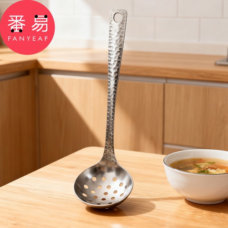 不锈钢漏勺B1vo001-鱼鳞柄勺子锤纹汤漏餐厅盛汤勺家用火锅漏勺,厨房/烹饪用具,漏勺/滤网勺,淘宝优惠券,粉丝福利购,淘宝优惠卷