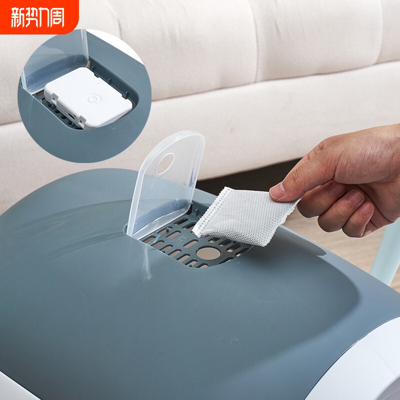 猫屎盆翻盖式全封闭猫砂盆超大号UV杀菌防臭防外溅猫厕所宠物用品