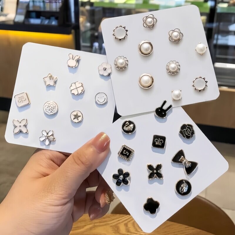 防走光胸针扣可拆卸纽扣钉扣衣服胸口领口按扣子隐形暗扣免缝神器