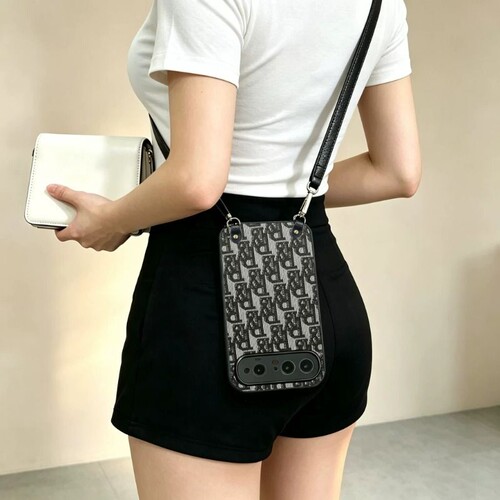 适用华为Pura X View手机壳pura xview斜跨绳puraxmax女款View背带view高级感PuraX欧美风PuraXView皮质