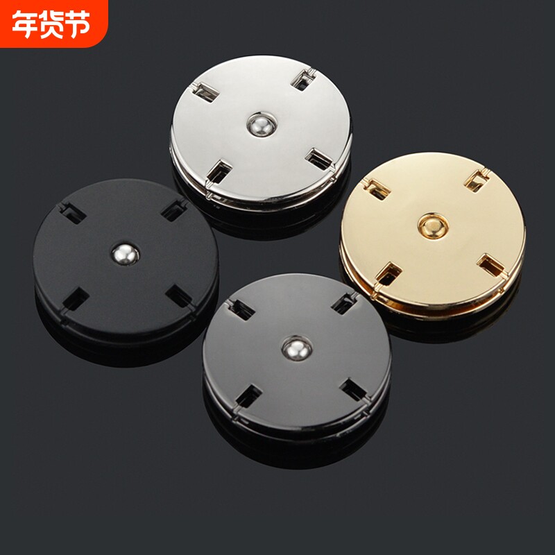 金属暗扣纽扣高档大衣按扣圆形羊绒毛呢女隐形衣服摁扣子母扣圆形