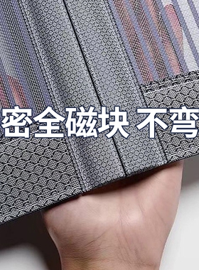 防蚊磁性门帘2026新款高档金刚网隔断帘家用强力自吸纱窗门强磁吸