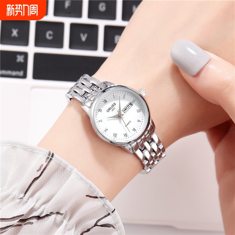 手表批发女士夜光防水时尚学生手链手表女日历石英表网红抖音爆款