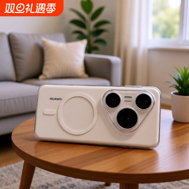 适用华为pura80pro手机壳新款pura70pro+透明磨砂磁吸p80ultra硬壳镜头精孔p70全包男女商务轻奢高级感超薄
