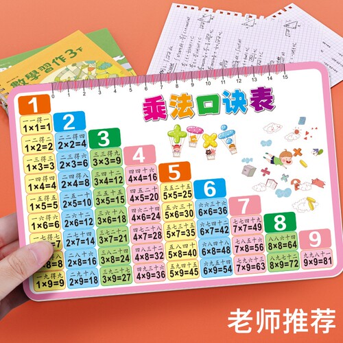 九九乘法口诀表卡片|千人加购
