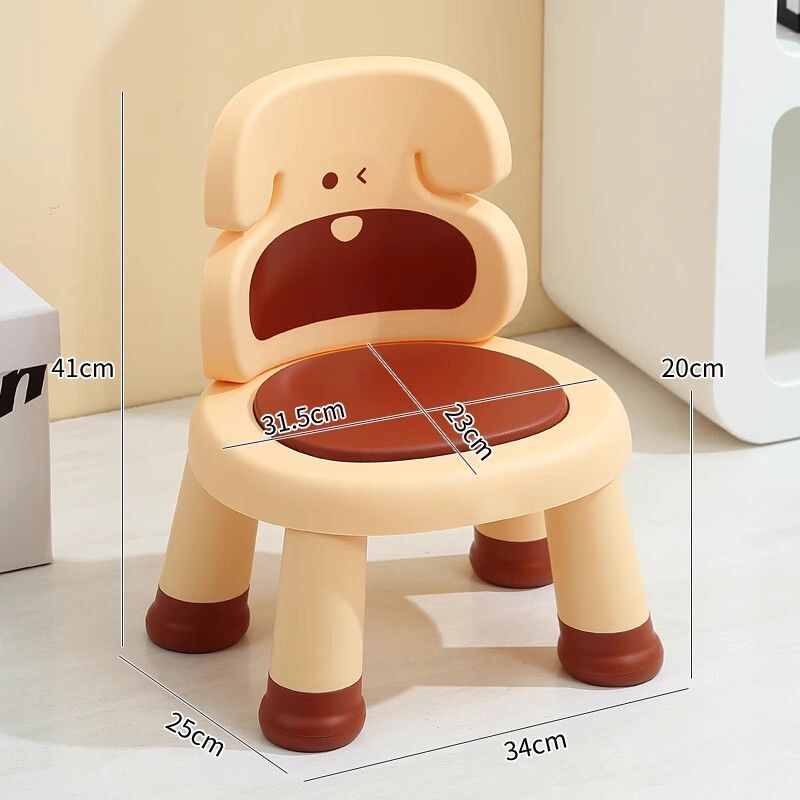 儿童叫叫椅塑料凳子宝宝吃饭椅卡通餐椅防滑幼儿趣味放屁靠背椅子