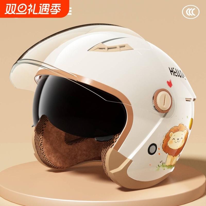 营缆头盔电动车女士3c认证四季通用可爱冬季保暖电瓶摩托车全盔男