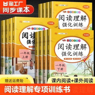 阅读理解专项训练书一年级二年级三年级四年级五六年级上册下册人教版语文课内课外阅读理解每日一练小学生看图写话强化训练训练题